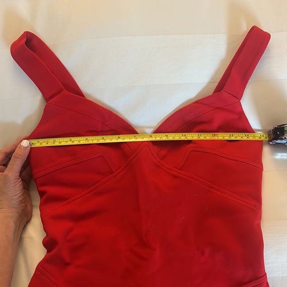 Diane Von Furstenberg Red Benny Bodycon Dress - Picture 7 of 10